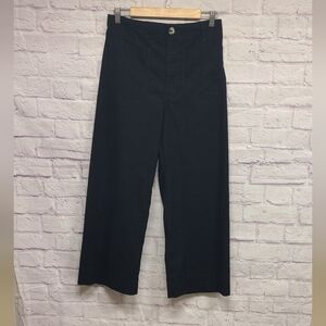 Maeve Navy Wide Leg Pants